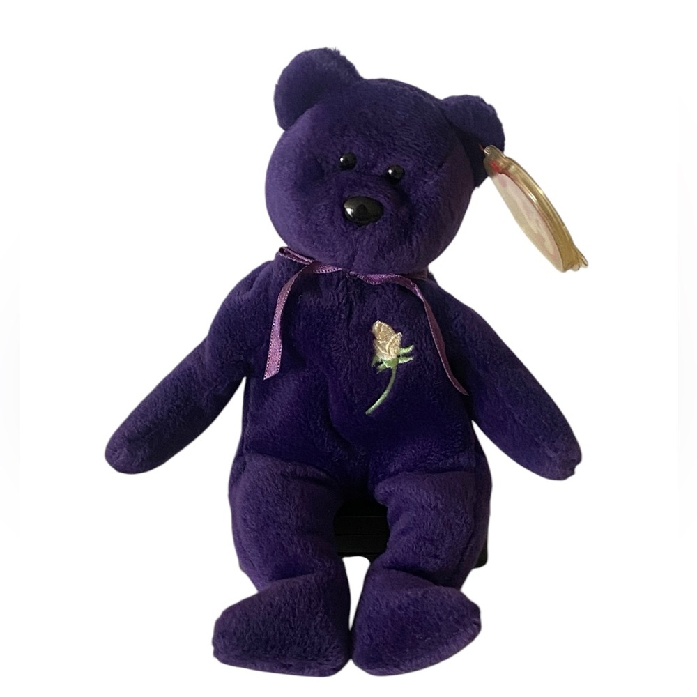 Princess Diana Bear - RARE & RETIRED Vintage TY Beanie Baby
